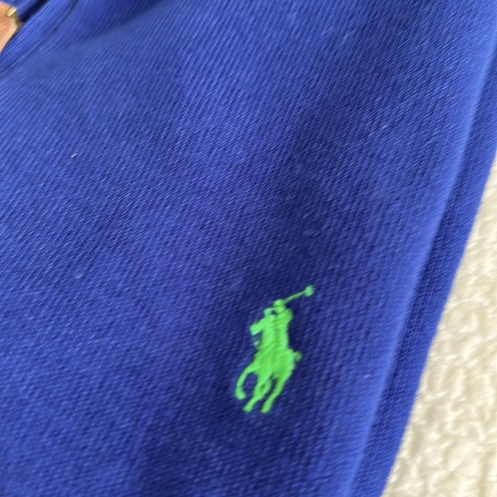 Polo Ralph, Lauren, navy quarter zip, size L Good condition. Smoke free home.